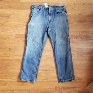 CARHARTT Denim JEANS Distressed worn in Carpenter Cargo Styl Relaxed FIT 38 x 32